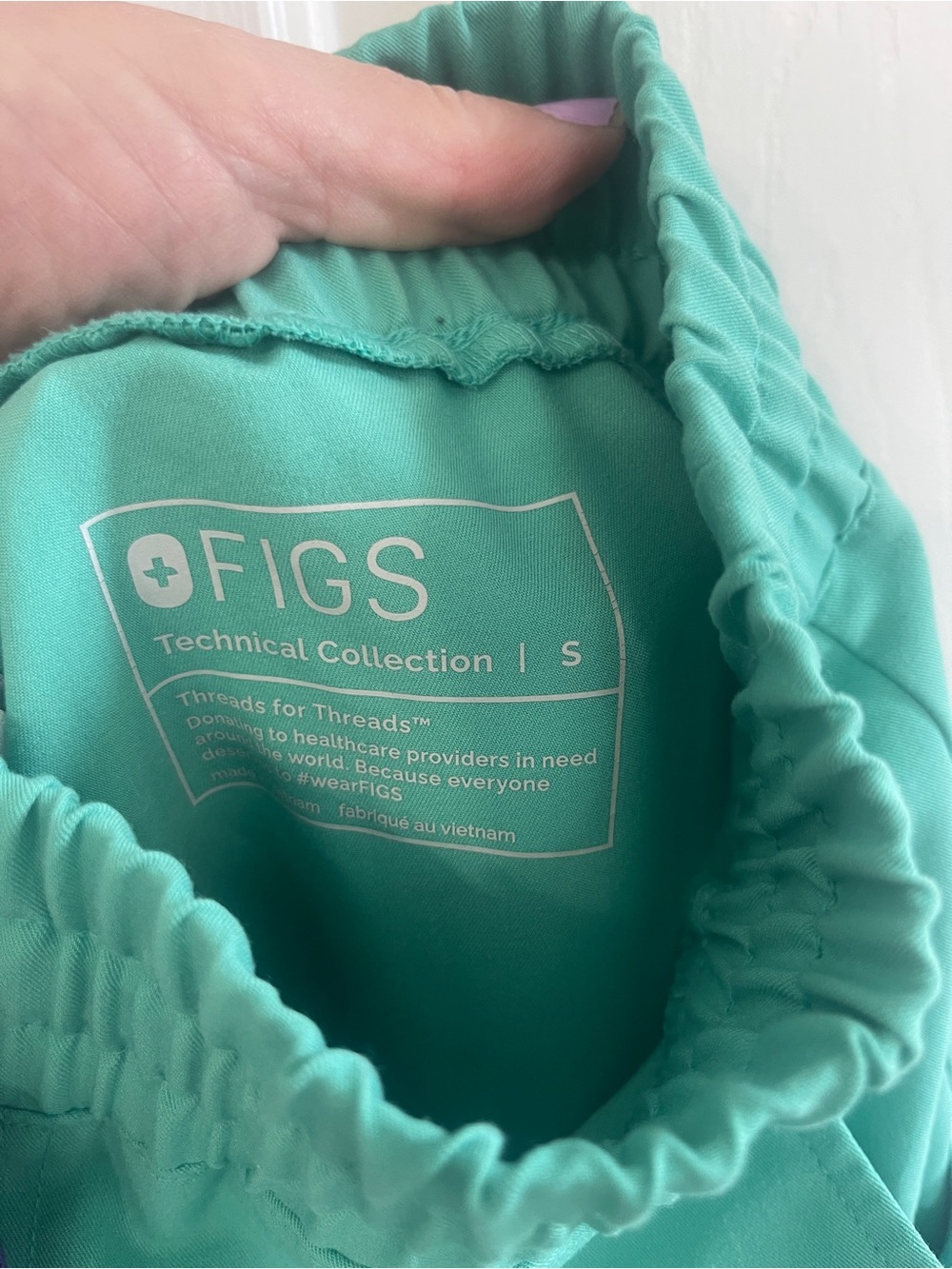 Figs Uman Relaxed Jogger Size Small Surgical Green Scrub Pants - Picture 4 of 8